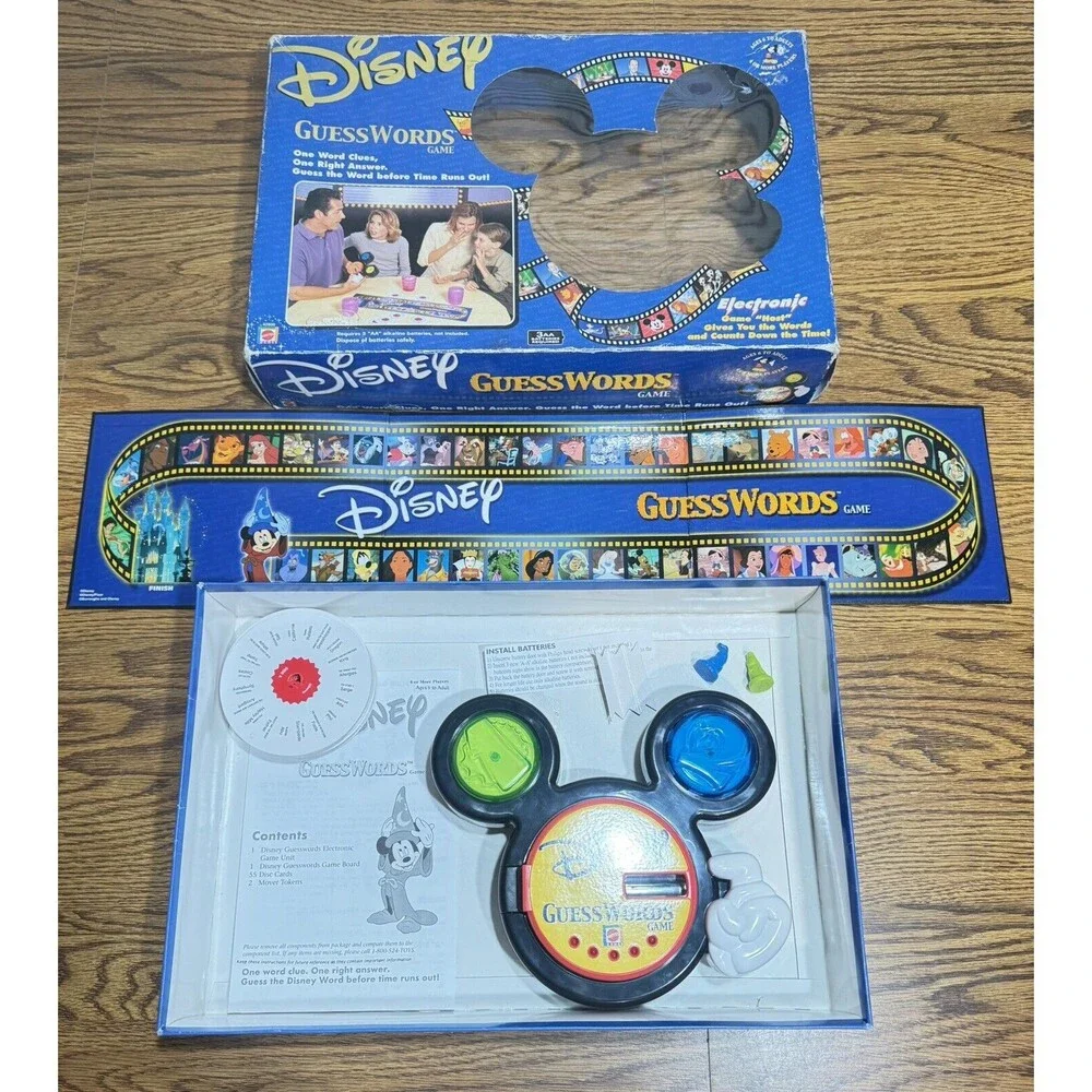 Disney Guess Words Game #42800‎ Mattel 2001 New Unopened Kids 6 to adults game